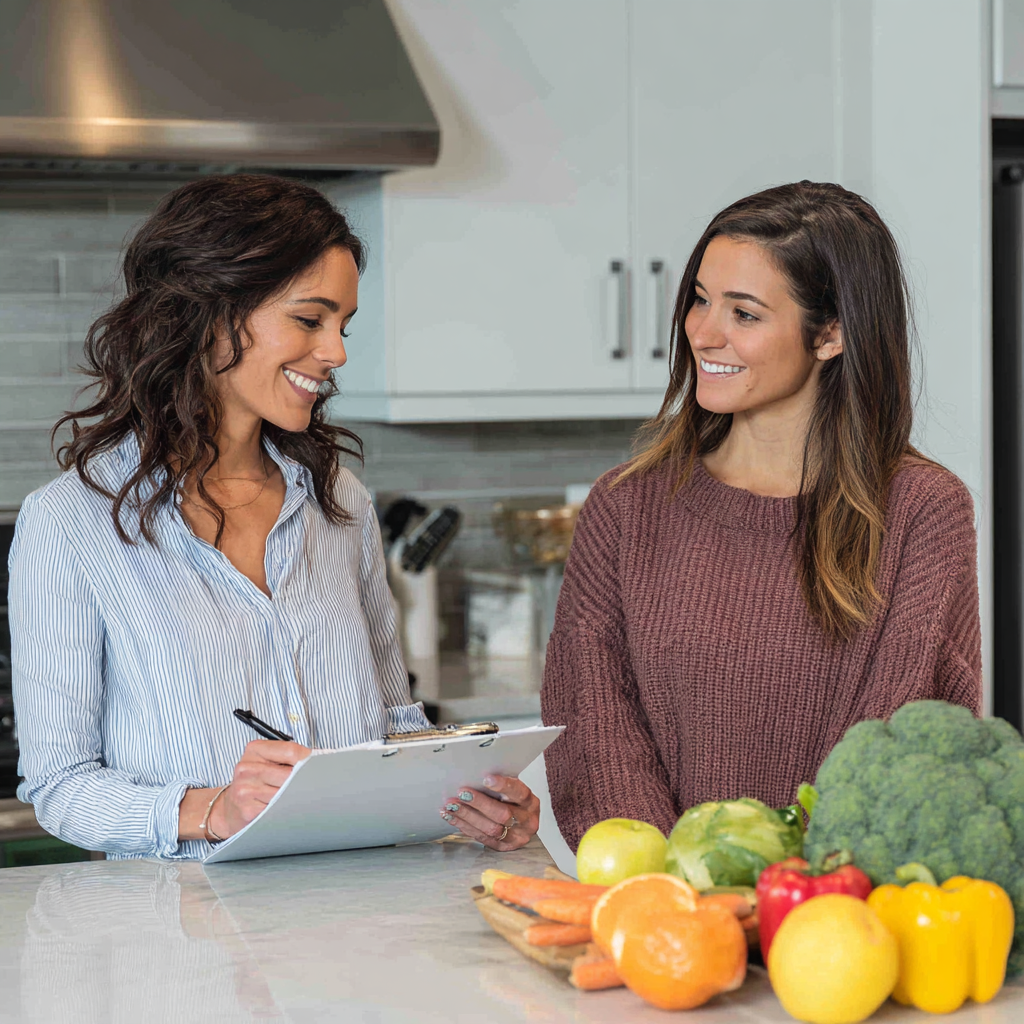 Happy European woman in her 20s showing healthy lifestyle transformation, confident smile, athletic wear, natural lighting, realistic photography style